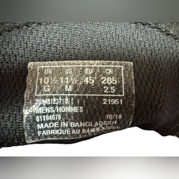 Clarks Running Lace Up Shoe Black Size 11 1/2 EUC - Picture 8 of 8